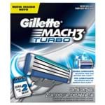 Ficha técnica e caractérísticas do produto Lâmina de Barbear Gillette Mach3 Turbo (2 Unidades) 2un