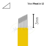 Ficha técnica e caractérísticas do produto Lâmina Flox Tebori Pincel 12 Pontas com Anvisa