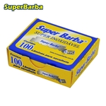 Ficha técnica e caractérísticas do produto Lâmina Inox Barbear 1/2 Lâmina Caixa com 100 Peças - Super Barba
