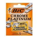 Ficha técnica e caractérísticas do produto Lâminas Bic Chrome Platinum 5 Unidades