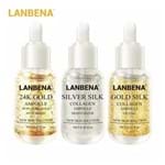 Lanbena Collagen Ampoule Serum - 24K Gold + Silver Silk + Gold Silk (Kit Completo 24k Gold + Silver Silk + Gold Silk)