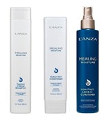 Lanza Healing Moisture Kit Shampoo com Condicionador e Leave-in