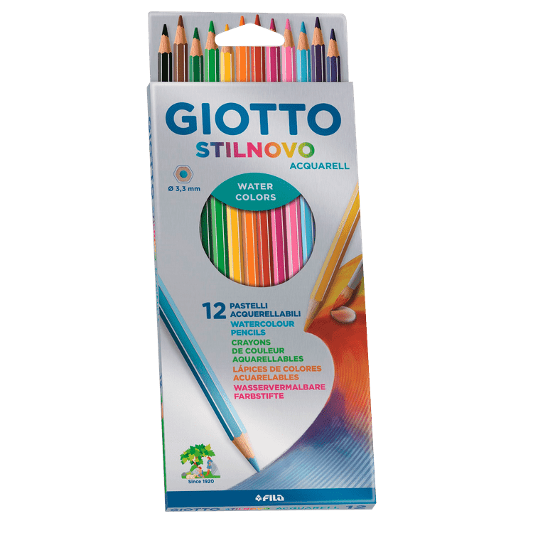 Ficha técnica e caractérísticas do produto Lápices Acuarelables Giotto 12 Colores