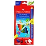 Ficha técnica e caractérísticas do produto Lápis de Cor 12 Cores Triangular Faber Castell 1021154