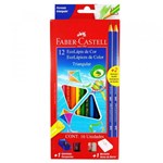 Ficha técnica e caractérísticas do produto Lápis de Cor 12 Cores Triangular Faber Castell