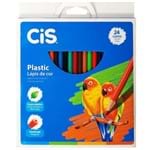 Ficha técnica e caractérísticas do produto Lápis de Cor 24 Cores Plastic Cis 1007158