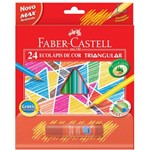 Ficha técnica e caractérísticas do produto Lápis de Cor 24 Cores - Triangular - 120524 - Faber-Castell