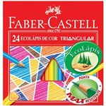Ficha técnica e caractérísticas do produto Lápis de Cor 24 Cores Triangular 120524 Faber Castell