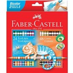 Ficha técnica e caractérísticas do produto Lápis de Cor 48 Cores Bicolor Faber-castell