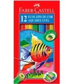 Ficha técnica e caractérísticas do produto Lápis de Cor Aquarelável 12 Cores Faber Castell