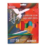 Ficha técnica e caractérísticas do produto Lápis de Cor Aquarelável 24 Cores - Acrilex