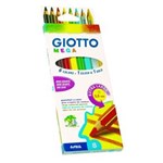Ficha técnica e caractérísticas do produto Lápis de Cor Giotto Mega 008 Cores 225400