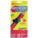 Ficha técnica e caractérísticas do produto Lápis de Cor Hexagonal 12 Cores Acrilex