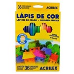 Ficha técnica e caractérísticas do produto Lápis de Cor Hexagonal Acrilex 36 Cores
