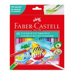 Ficha técnica e caractérísticas do produto Lápis de Cor Sextavado Aquarelável 48 Cores Faber Castell - Faber-castell