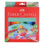 Ficha técnica e caractérísticas do produto Lápis de Cor Sextavado Aquarelável Faber Castell - 48 Cores