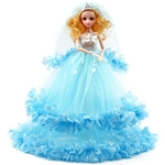 Ficha técnica e caractérísticas do produto LAR 40cm princesa dos desenhos animados boneca vestido de casamento brinquedo crianças presente de aniversário crianças companheiro