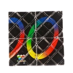 Ficha técnica e caractérísticas do produto Lingao Mini 8 painéis 3 Anéis Black Magic Folding Cubo Puzzle Twisty