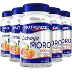 Laranja Moro (Original) + Vitamina C + Picolinato de Cromo - 600mg - 05 Potes (300 cápsulas)