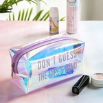 Ficha técnica e caractérísticas do produto Laser Deisgn Transparente Travel Bag Feminino Waterproof Jelly Bag PVC Cosmetic Bag Makeup Bag