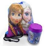 Ficha técnica e caractérísticas do produto Lata + Mochila Saco Anna Elsa & Olaf Frozen - Disney