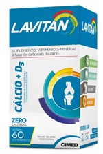 Ficha técnica e caractérísticas do produto Lavitan Calcio + D3 60 Comp - Cimed