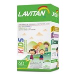 Lavitan Kids - 60 Comprimidos Mastigáveis, Uva, Limão e Laranja