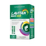 Lavitan Mais Hair C/ 60 Cápsulas Nutrição Capilar e Unhas
