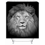 Ficha técnica e caractérísticas do produto Gray ferocious lion Rollerball Shower Bath Mat Bathroom Bath Mat