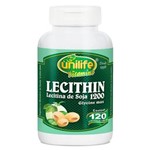 Ficha técnica e caractérísticas do produto Lecitina de Soja (1200mg) Lecithin 120 Cápsulas