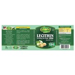 Ficha técnica e caractérísticas do produto Lecitina de Soja Lecithin 1200mg 120 Capsulas