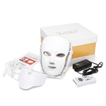 Ficha técnica e caractérísticas do produto LED 7 cores da face Photon Luz Pescoço máscara rejuvenescimento da pele Terapia Anti Rugas Aperte Máscara poros