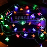 Ficha técnica e caractérísticas do produto FLY LED em forma de estrela Fada Luz Cordas Glitter Night Light para festa de Natal do casamento do feriado Decoração Fada Luz Kitchen