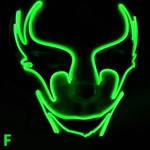 Ficha técnica e caractérísticas do produto Niceday LED Série Halloween Máscara Glowing assustador Cosplay Prop