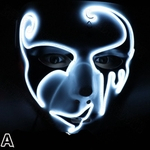 Ficha técnica e caractérísticas do produto LED Série Halloween Máscara Glowing assustador Cosplay Prop Venda quente