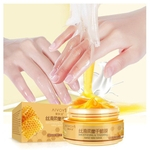 Ficha técnica e caractérísticas do produto Leite máscara de mel Peel Off parafina Mão Hidratante Whitening esfoliantes Calos Remover Cuidados Creme para as Mãos
