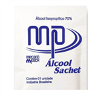 Ficha técnica e caractérísticas do produto Lenço Álcool 70% Sachê C/200 Un MP