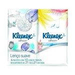 Kit Lenço de Papel Kleenex Bolso 4x 10 Unidades