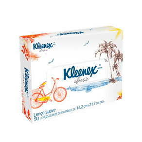 Ficha técnica e caractérísticas do produto Lenço de Papel Kleenex Classic C/ 50 Unidades (Caixa)