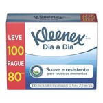 Ficha técnica e caractérísticas do produto Lenço de Papel Kleenex Dia a Dia 100 Unidades Folha Dupla