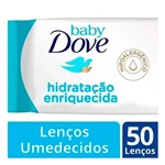 Ficha técnica e caractérísticas do produto Lenço Umedecido Baby Dove Hidratação Enriquecida com 50 Unidades