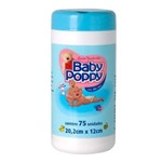 Ficha técnica e caractérísticas do produto Lenço Umedecido Baby Poppy com 75 Unidades AzuL
