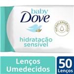 Ficha técnica e caractérísticas do produto Lenço Umedecido Dove Baby Hidratação Sensível com 50 Unidades