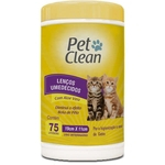 Ficha técnica e caractérísticas do produto Lenço Umedecido para Gatos 75 Un - Pet Clean