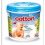 Ficha técnica e caractérísticas do produto Lenços Umedecidos Baby Care Boy Balde 400un Cotton Line C/4