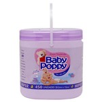 Lenços Umedecidos Baby Poppy Balde 450 Unidades Lilás