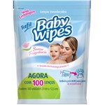 Ficha técnica e caractérísticas do produto Lenços Umedecidos Baby Wipes Azul Refil 100Und