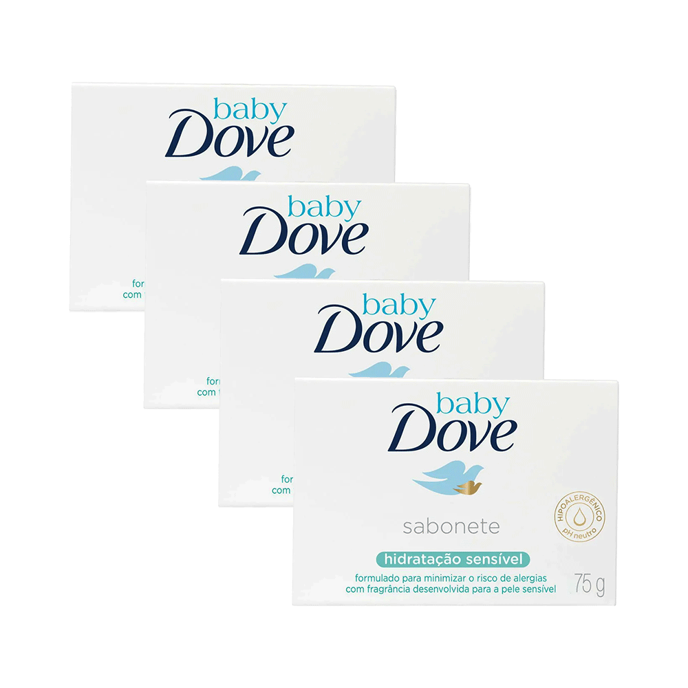 Ficha técnica e caractérísticas do produto Leve 4 Pague 3 Sabonete Dove Baby Hidratação Sensível 75g