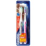 Ficha técnica e caractérísticas do produto Leve 2 e Pague 1: Escova Dental Sanifill Maxx Macia – Cinza/Rosa