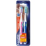 Ficha técnica e caractérísticas do produto Leve 2 e Pague 1: Escova Dental Sanifill Maxx Macia – Rosa/Azul